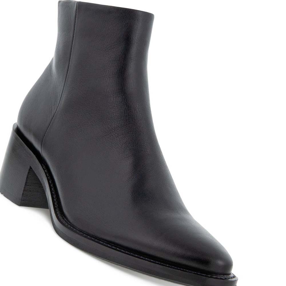 Women's Ecco Shape 35 Sartorelle Ankle Mid Boots Black | USA 29PJJ